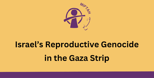 Israel’s Reproductive Genocide in the Gaza Strip